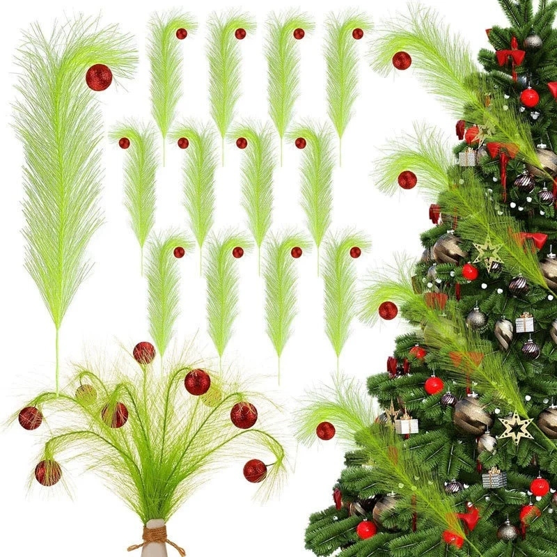 Pampas Grass Decor - زينة عيد الميلاد على شكل غصن