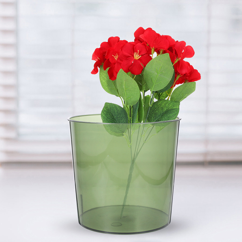 Home Decor Vase With Flowers - 5 قطع من دلاء الزهور الشفافة