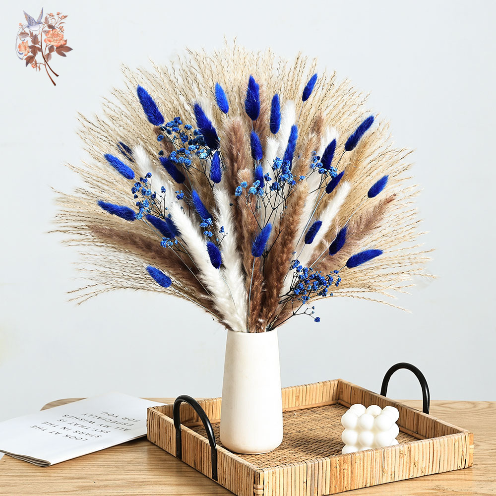 Pampas Grass Decor - 70 الجذعية الأزرق رقيق أرنب ذيل