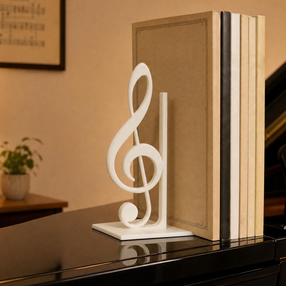Home Decor Catalog - منظم كتب بتصميم نوتة موسيقية ثلاثية