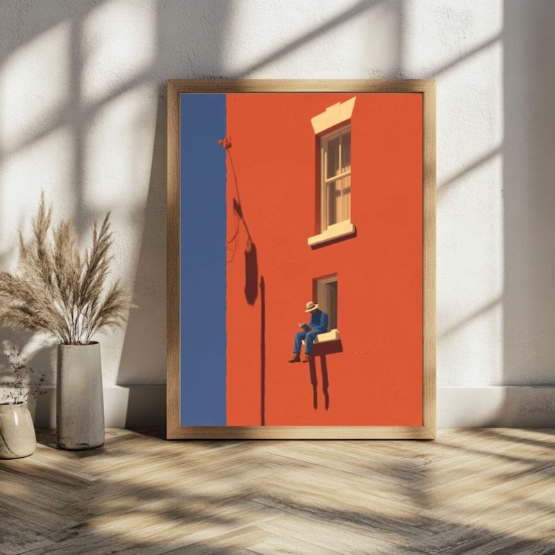 Home Decor Catalog - لوحة فنية جدارية بتصميم عتيق بسيط