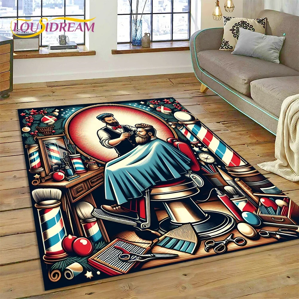 Home Decor Online Shopping - سجادة أرضية كبيرة بتصميم جمجمة وشعار