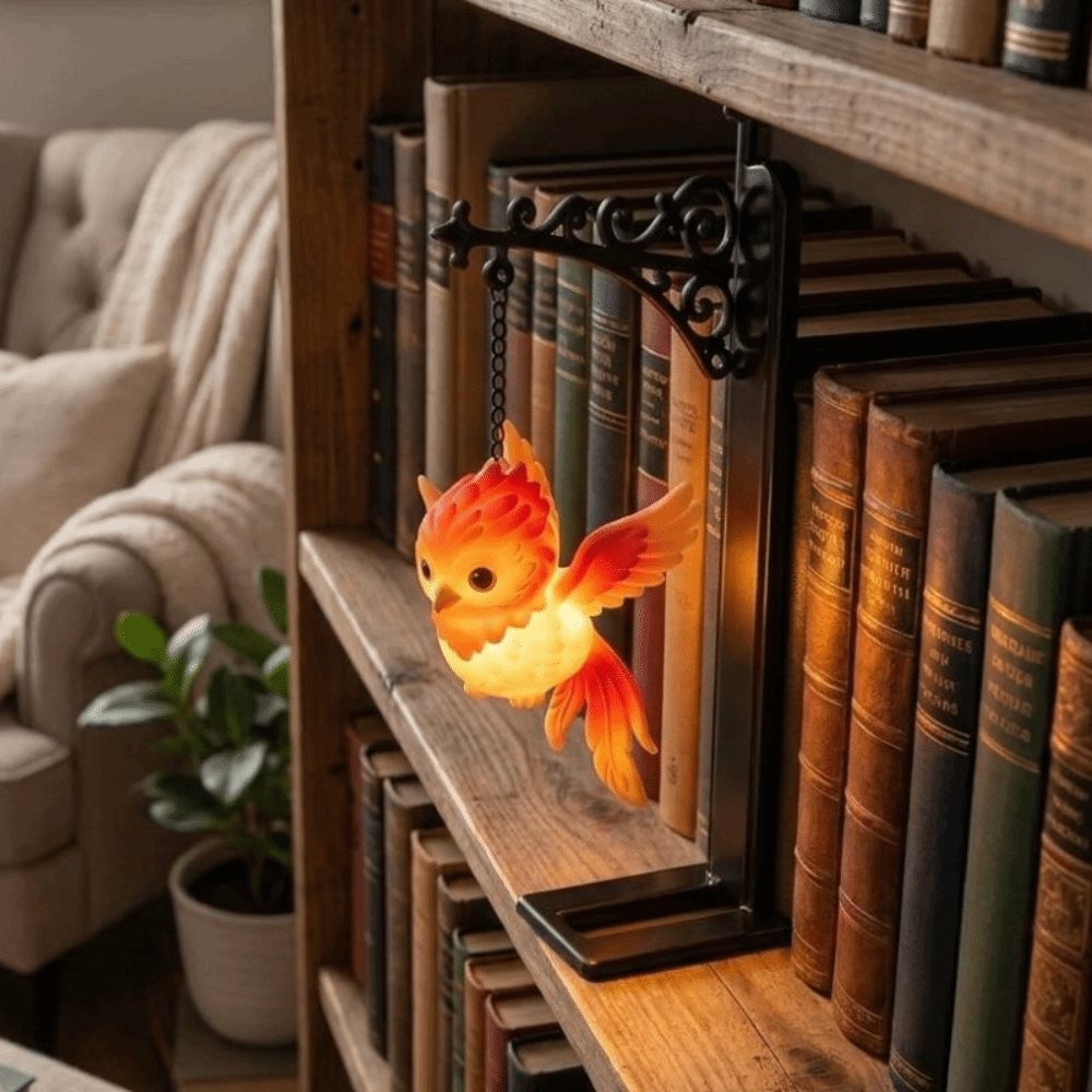 Aesthetic Bookend - مصباح ليلي بتصميم بومة عتيقة، مصباح
