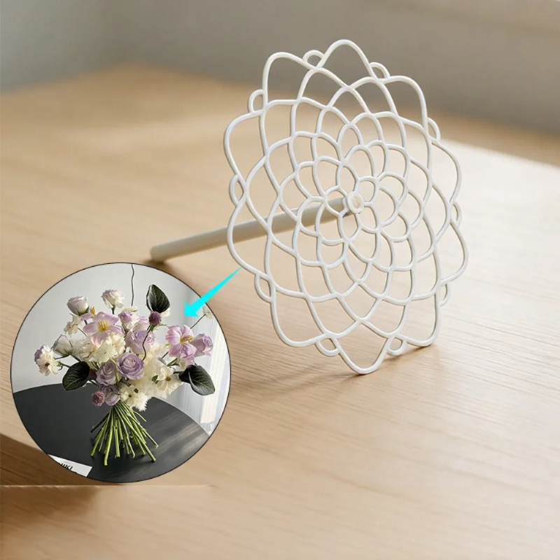 Home Decor Vase With Flowers - حامل زهور حلزوني لإيكيبانا، أداة تثبيت