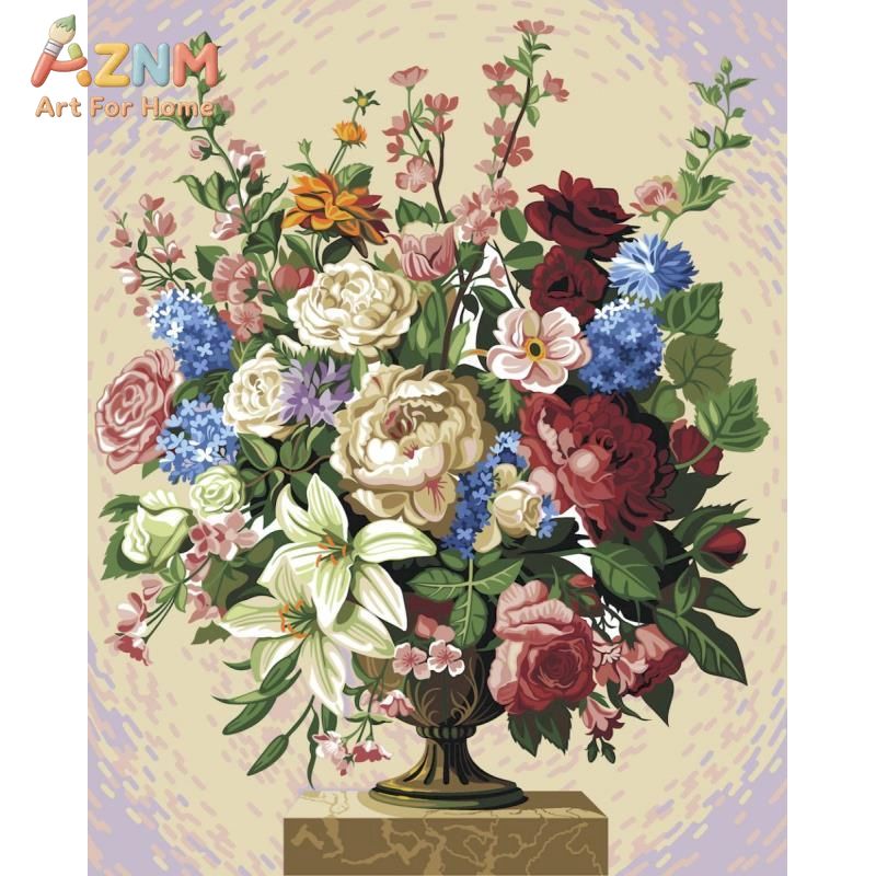 لوحة فنية كلاسيكية على قماش لز - مراجعة Home Decor Vase With Flowers وسعره