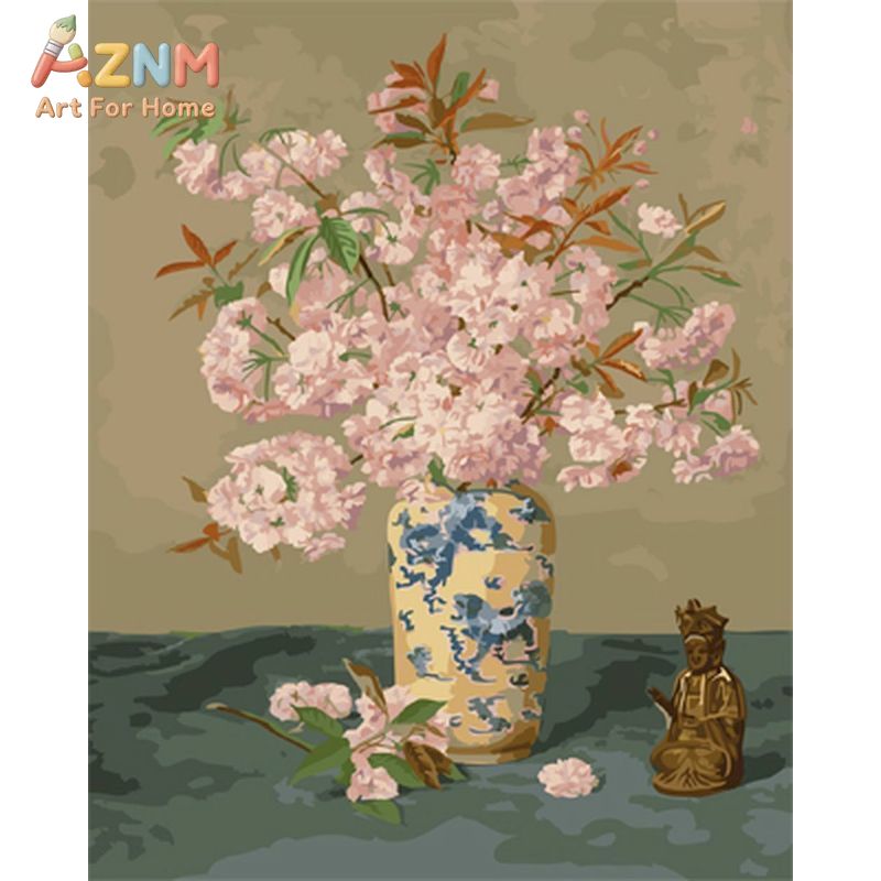 لوحة فنية كلاسيكية على قماش لز - مراجعة Home Decor Vase With Flowers وسعره