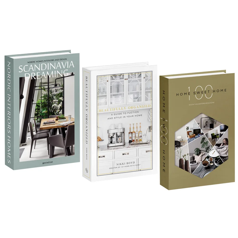 3 قطع/مجموعة كتب محاكاة للديكو - مراجعة Home Decor Catalog وسعره
