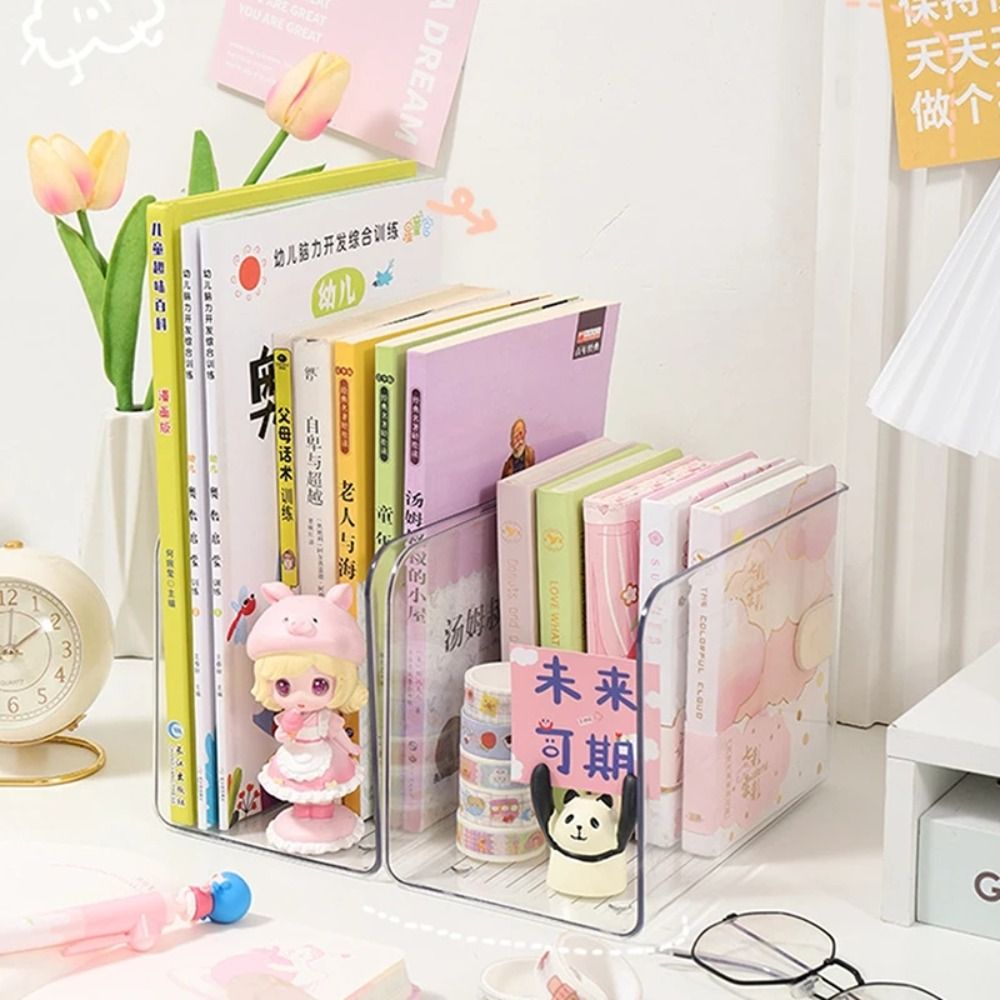 حامل كتب بسيط من الأكريليك على - مراجعة Aesthetic Bookend وسعره