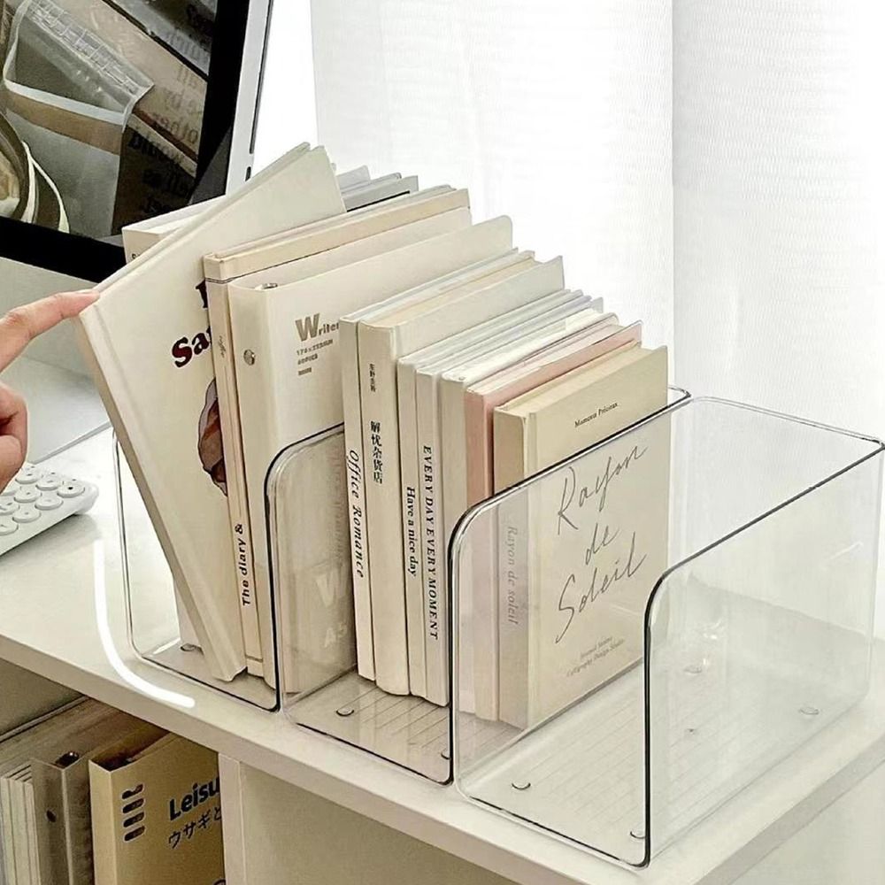 حامل كتب بسيط من الأكريليك على - مراجعة Aesthetic Bookend وسعره