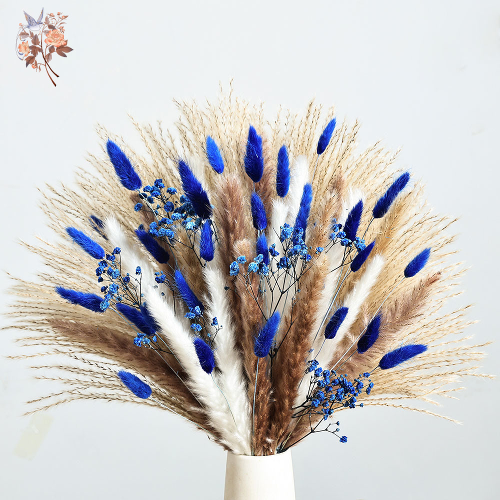 70 الجذعية الأزرق رقيق أرنب ذي - مراجعة Pampas Grass Decor وسعره