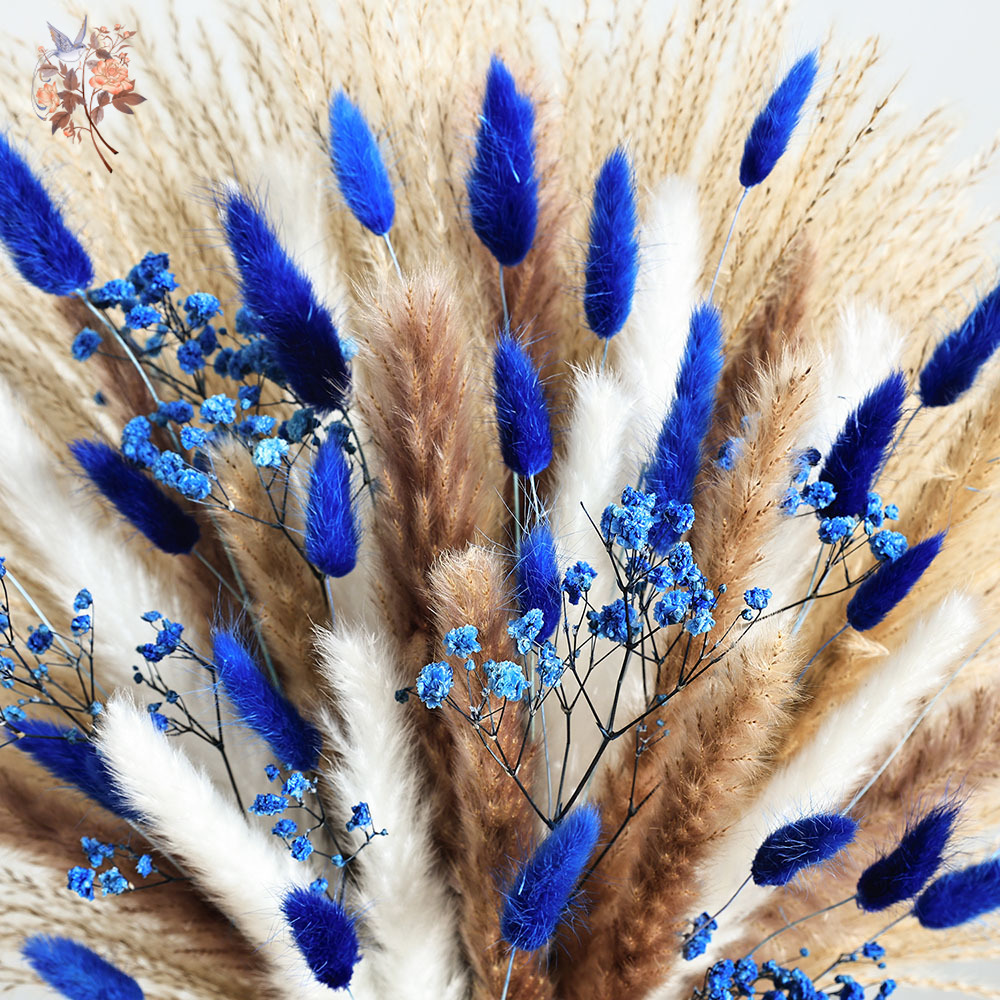 70 الجذعية الأزرق رقيق أرنب ذي - مراجعة Pampas Grass Decor وسعره
