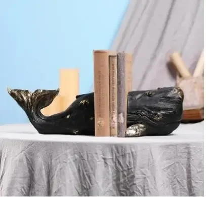 مساند كتب على شكل حوت مطلية با - مراجعة Aesthetic Bookend وسعره