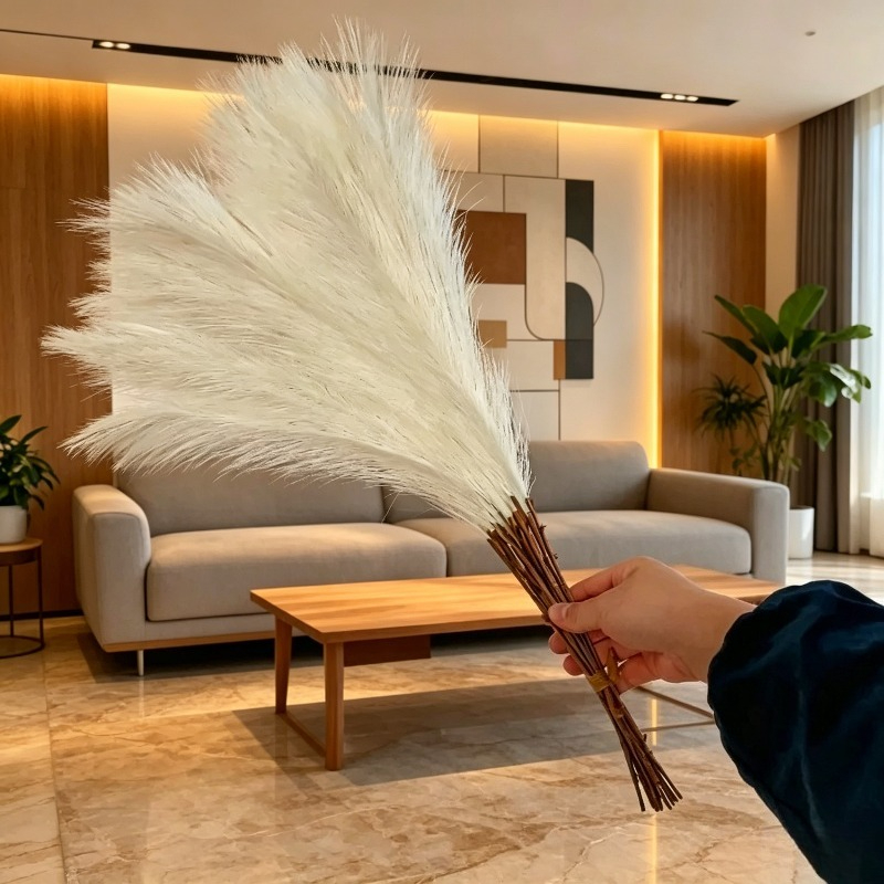 حزمة عشب البامباس الاصطناعي ال - مراجعة Pampas Grass Decor وسعره