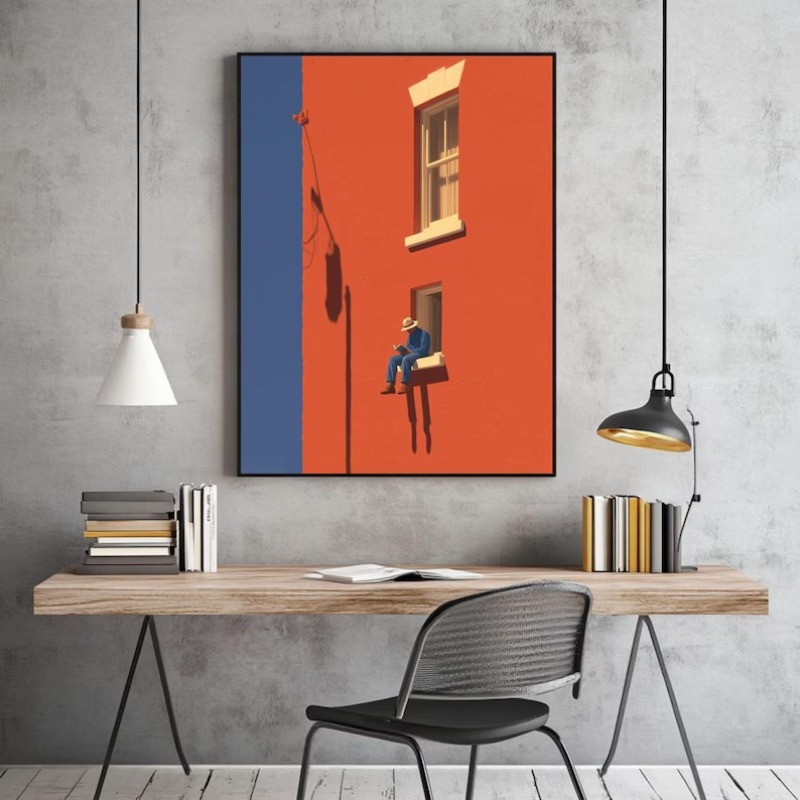 لوحة فنية جدارية بتصميم عتيق ب - مراجعة Home Decor Catalog وسعره