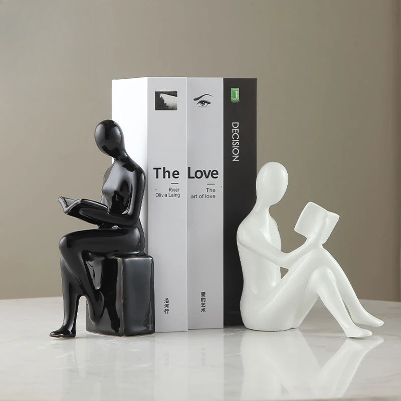 تماثيل شخصيات قارئة كتب من الس - مراجعة Aesthetic Bookend وسعره