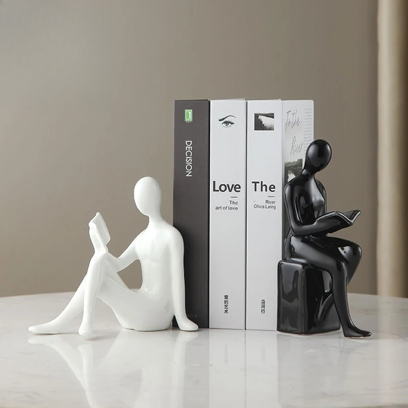 تماثيل شخصيات قارئة كتب من الس - مراجعة Aesthetic Bookend وسعره