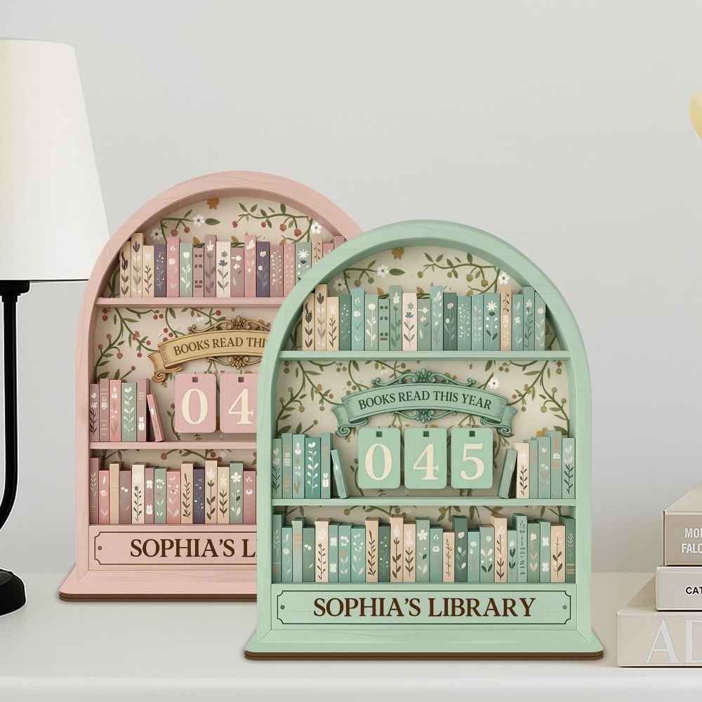 عداد كتب خشبي جديد لتتبع الكتب - مراجعة Home Decor Catalog وسعره