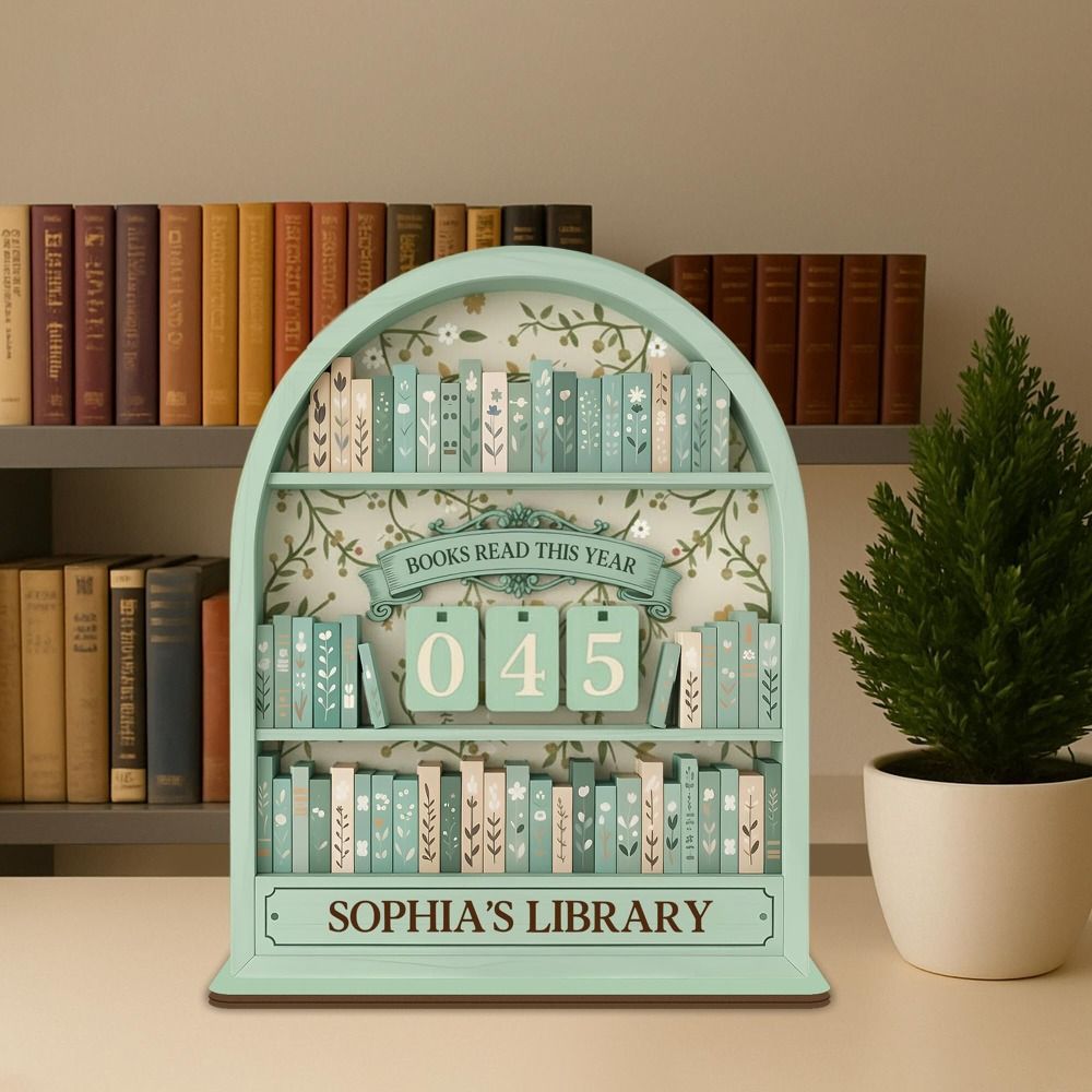 عداد كتب خشبي جديد لتتبع الكتب - مراجعة Home Decor Catalog وسعره
