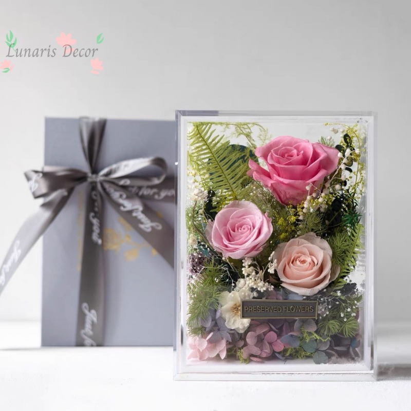 صندوق زهور فاخر، زهور أبدية، و - مراجعة Home Decor Express وسعره
