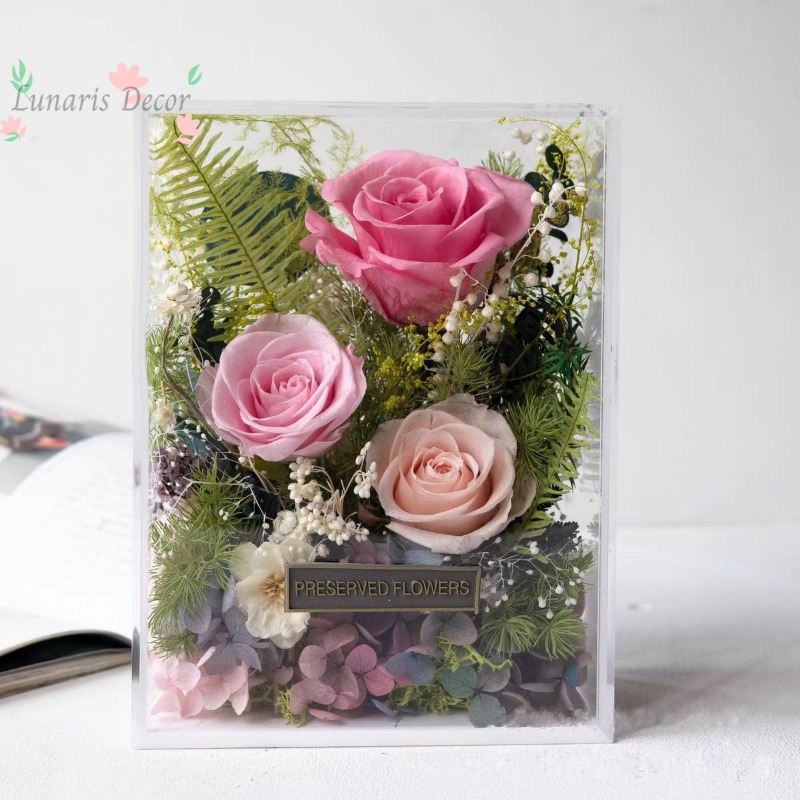 صندوق زهور فاخر، زهور أبدية، و - مراجعة Home Decor Express وسعره