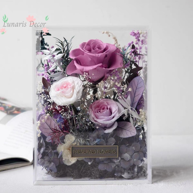 صندوق زهور فاخر، زهور أبدية، و - مراجعة Home Decor Express وسعره