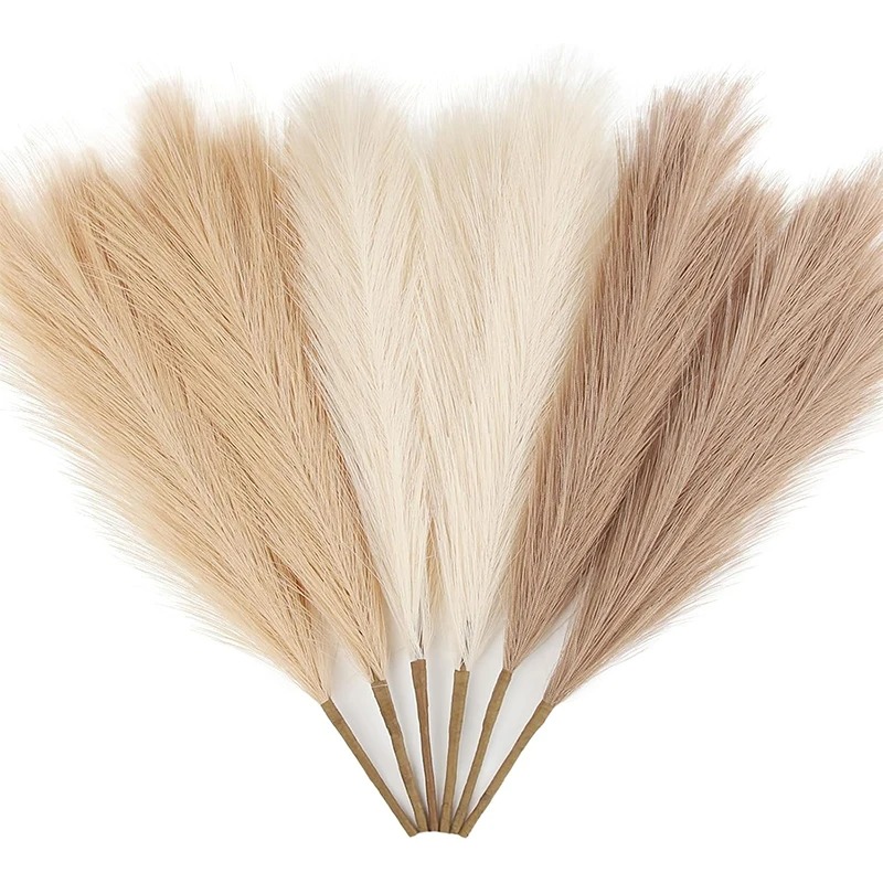 5/10 قطع من عشب البامباس الاصط - مراجعة Pampas Grass Decor وسعره
