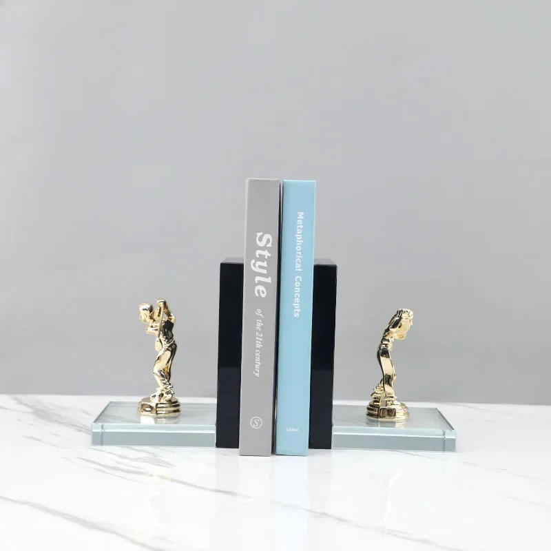 تمثال لاعب جولف ذهبي، زخارف تج - مراجعة Aesthetic Bookend وسعره