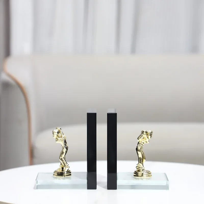 تمثال لاعب جولف ذهبي، زخارف تج - مراجعة Aesthetic Bookend وسعره