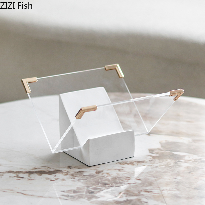 منظم مكتبي من الأكريليك الرخام - مراجعة Aesthetic Bookend وسعره