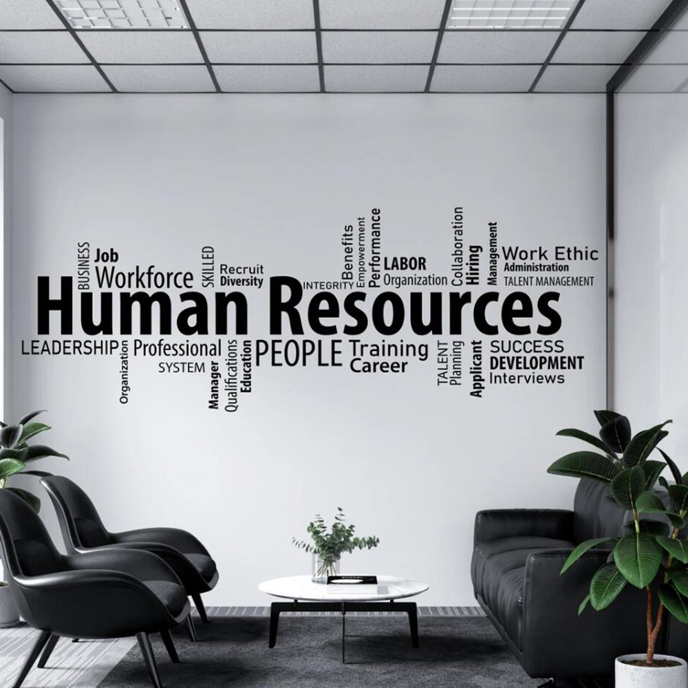 ملصق حائط لمصادر المكتب البشري - مراجعة Home Decor Quotes Ideas وسعره