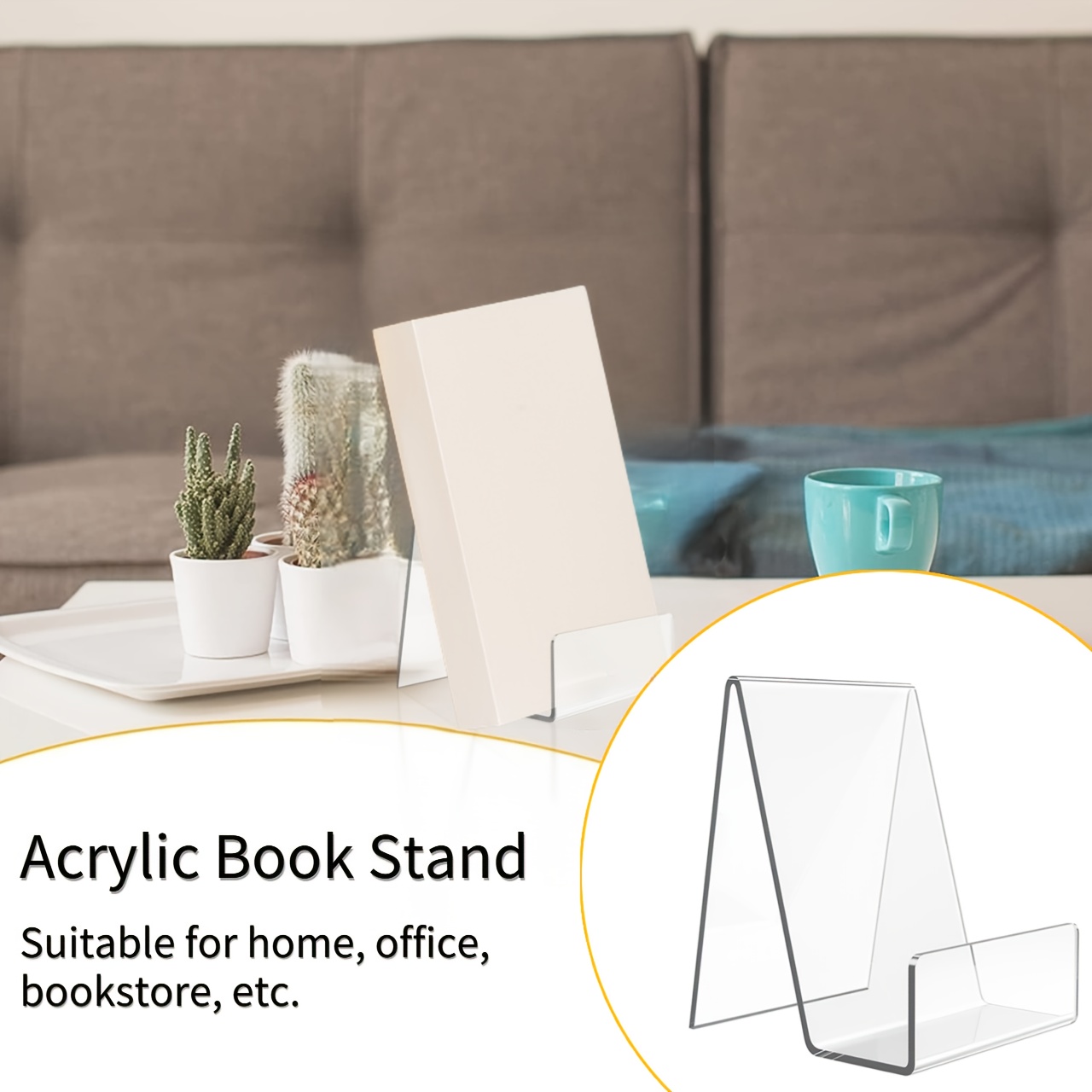 حامل أكريليك شفاف 4/8 قطع، حام - مراجعة Aesthetic Bookend وسعره