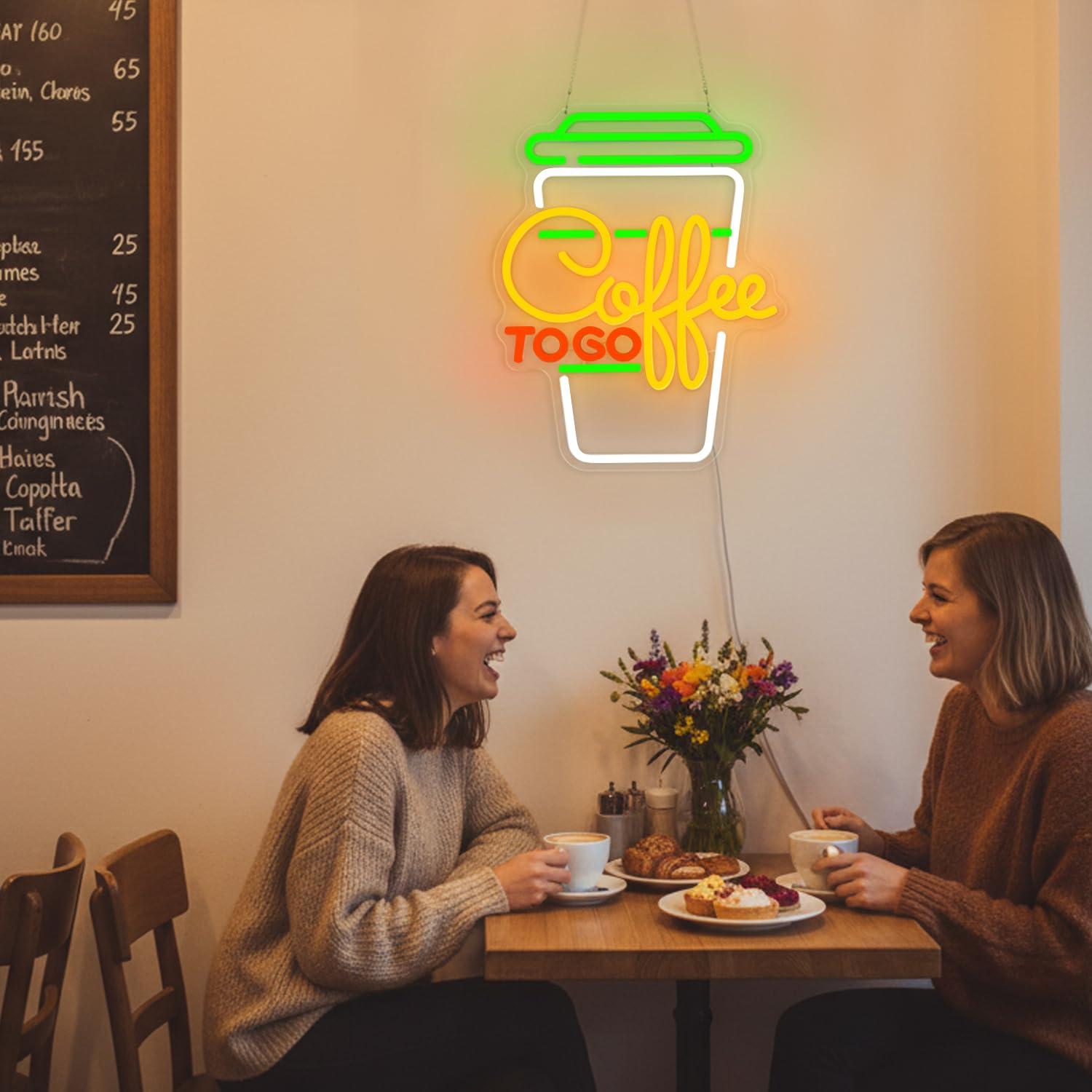 لافتة نيون للقهوة بإضاءة LED ق - مراجعة Home Decor Kitchen وسعره