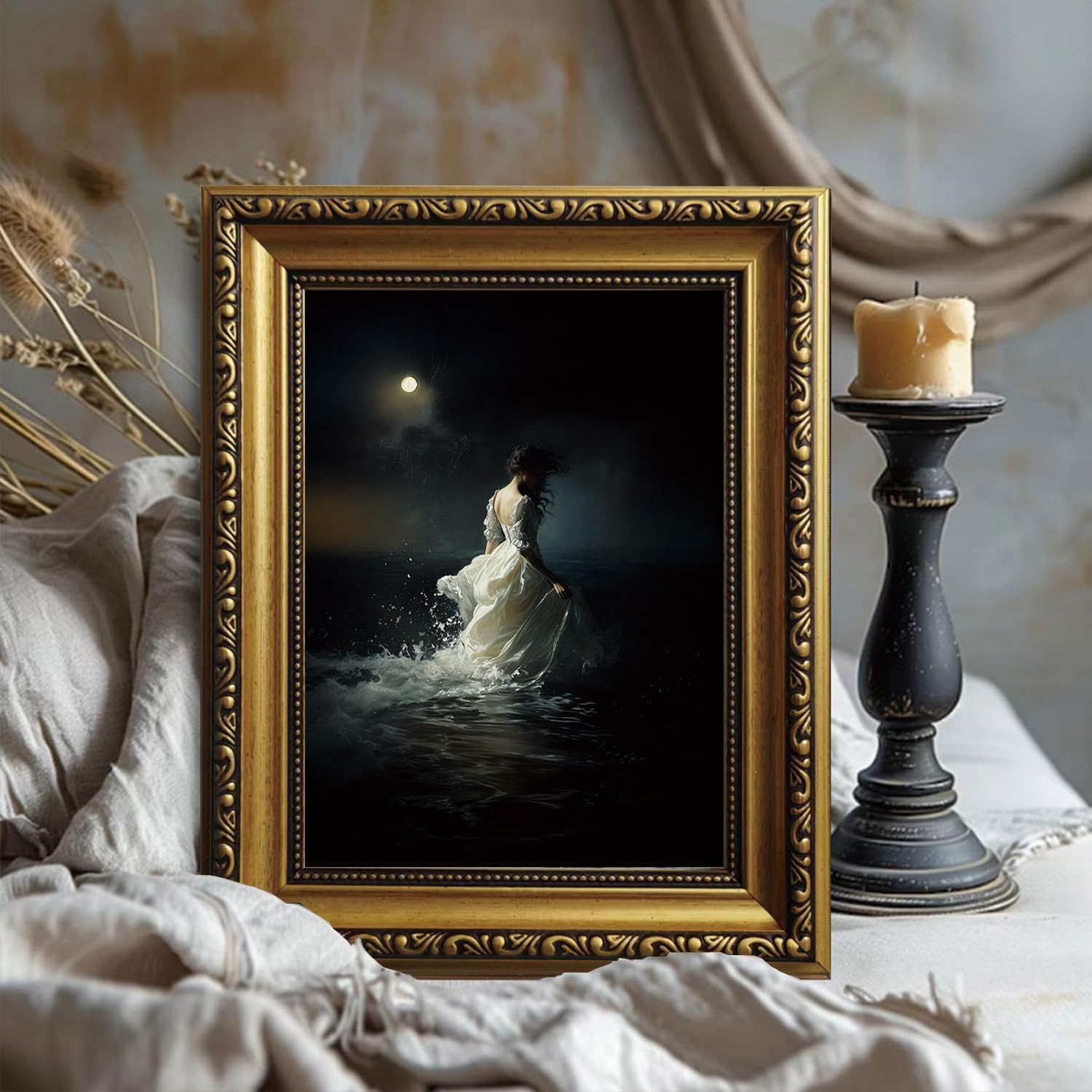 لوحة فنية مؤطرة على قماش: امرأ - مراجعة Home Decor Mirror وسعره