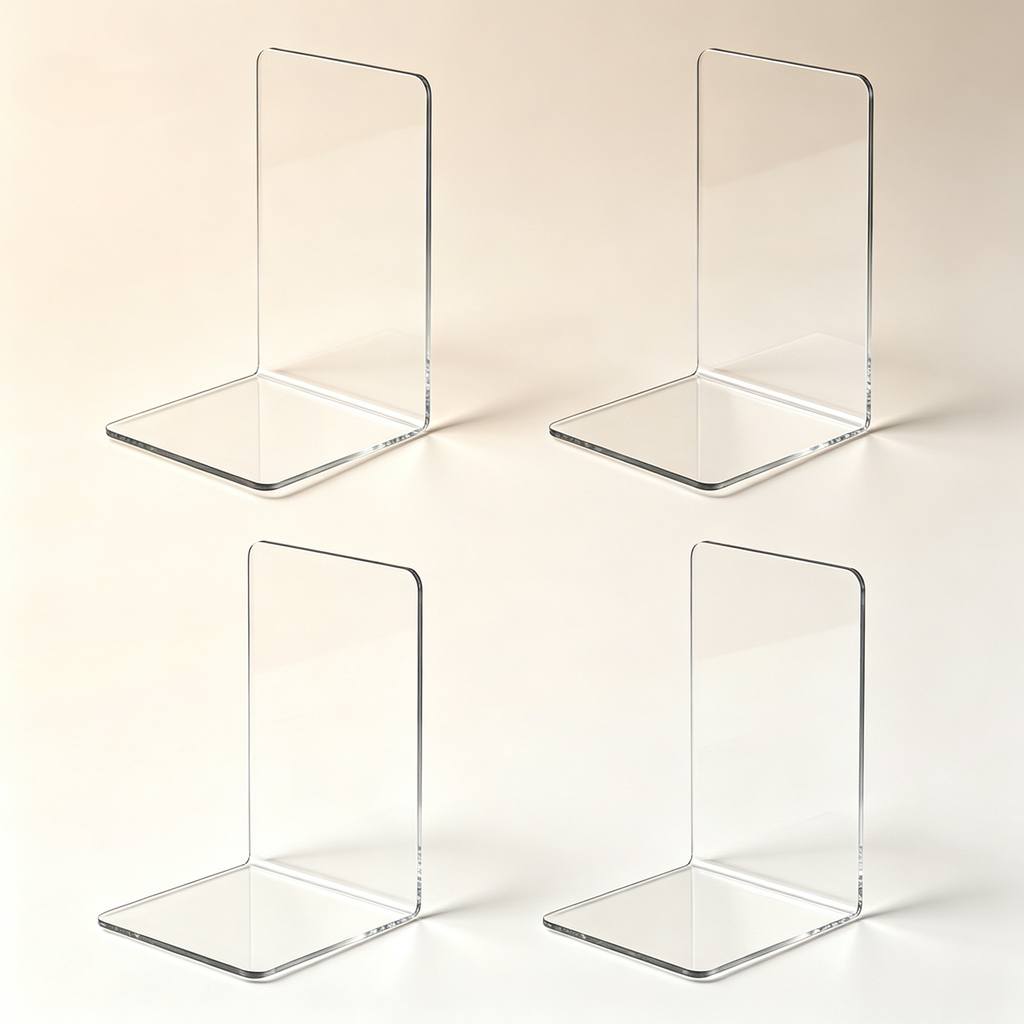 6 قطع من حوامل عرض الكتب الشفا - مراجعة Aesthetic Bookend وسعره