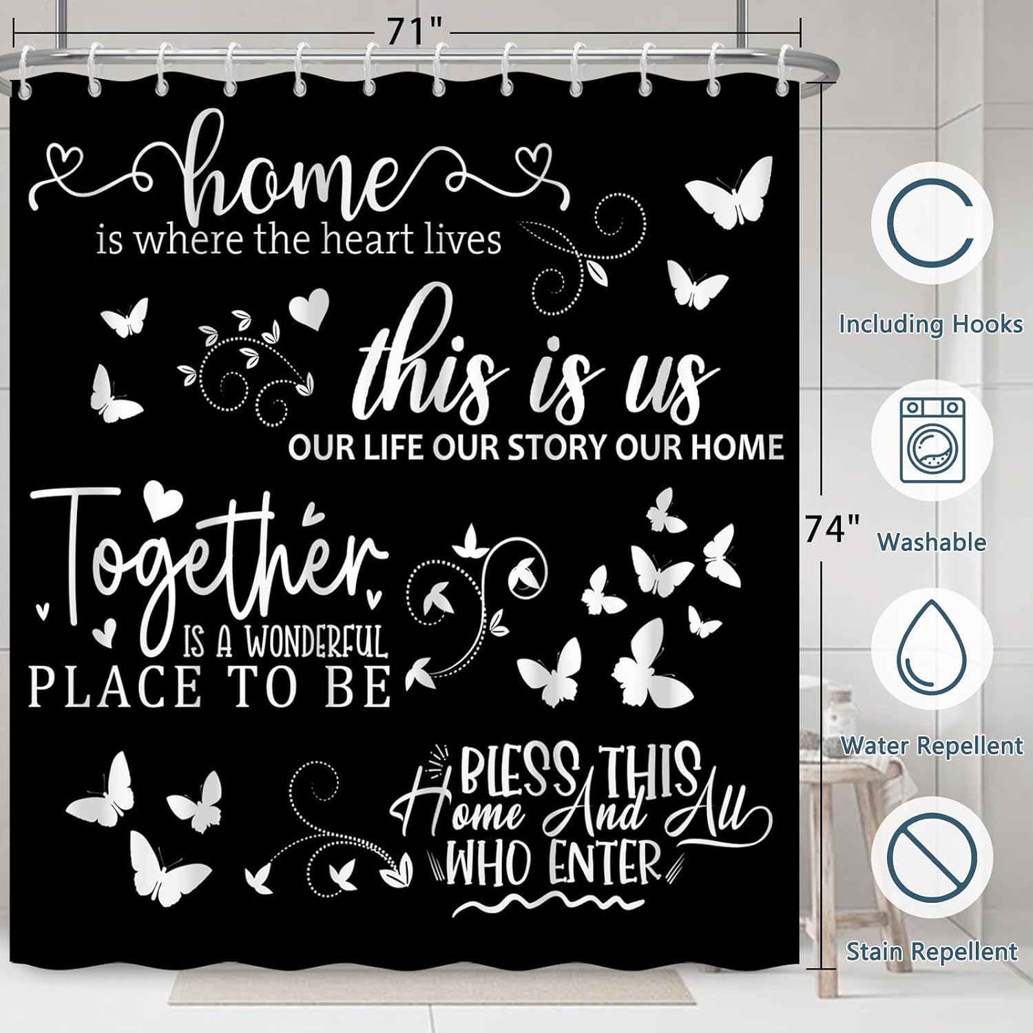 ستارة دش سوداء بتصميم بوهيمي ر - مراجعة Home Decor Quotes Ideas وسعره