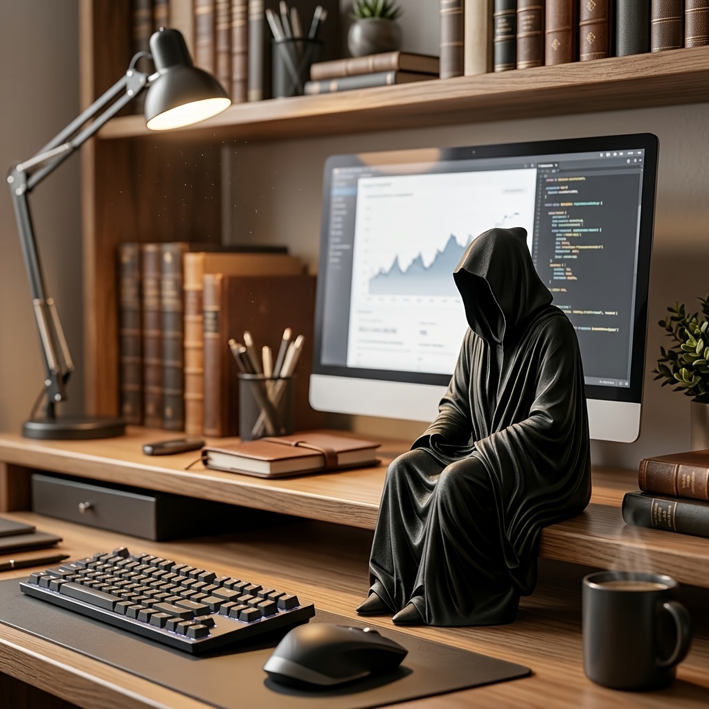حامل كتب على شكل ملاك الموت مط - مراجعة Aesthetic Bookend وسعره