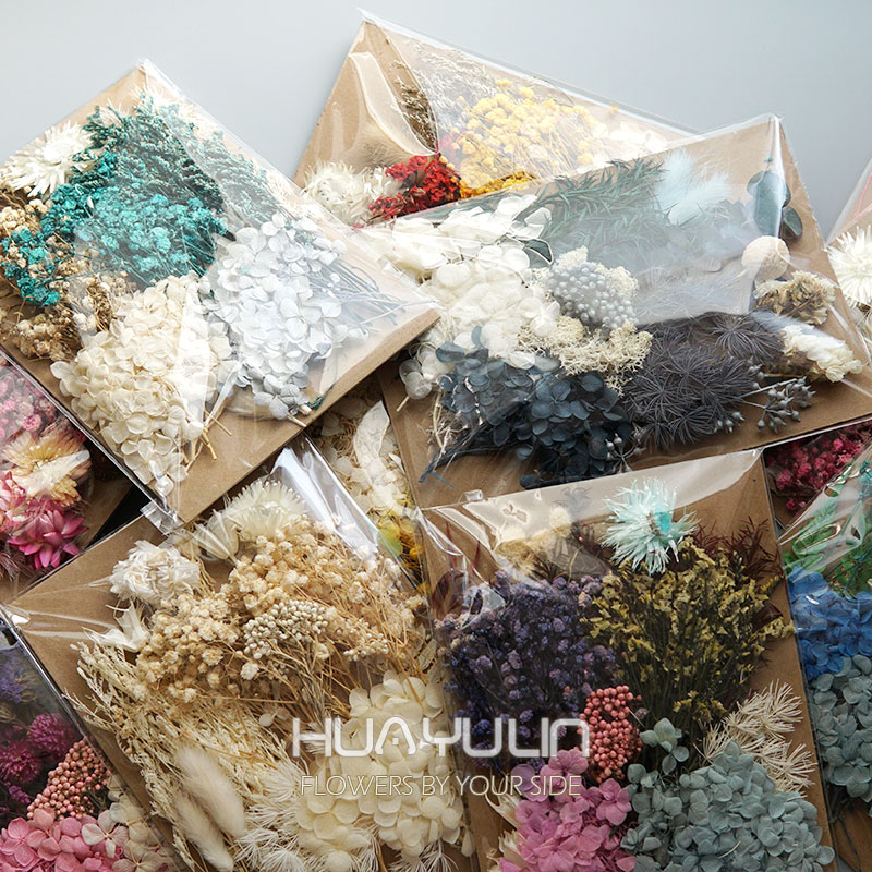 1 حزمة النباتات الاصطناعية الم - مراجعة Dried Flower Bouquet وسعره