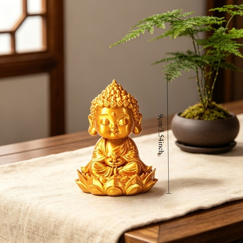 تمثال بوذا الصغير الذهبي للتأم - مراجعة Home Decor Zen Style وسعره
