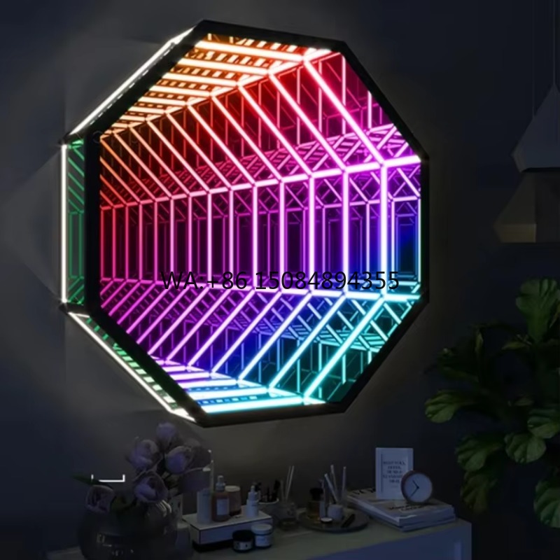 مرآة لانهائية ثمانية الأضلاع ث - مراجعة Home Decor Mirror وسعره