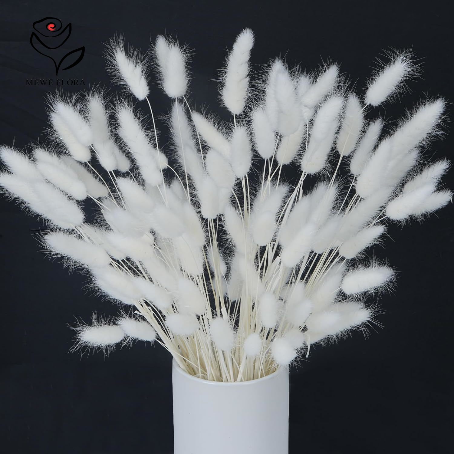 150 قطعة ذيول أرنب رقيق طبيعي  - مراجعة Pampas Grass Decor وسعره